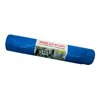 Мешки для мусора 200 л, с завязками, синие, в рулоне 5 шт., ПВД, 45 мкм, 1100х850 мм, Концепция Быта Vitalux, 604934 в Новоуральске
