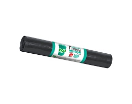 Мешки для мусора 160 л, черные, в рулоне 10 шт., ПВД, 25 мкм, 1100х800 мм, GRIFON, 101-031 в Новоуральске