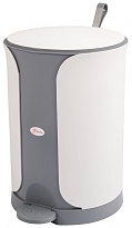 Контейнер для мусора Sтилъ с педалью 18 л серый 18 серый в Новоуральске