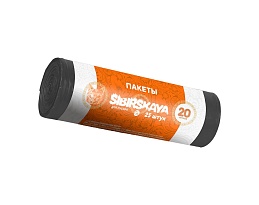 Мешки для мусора 20 л, черные, в рулоне 25 шт., ПНД, 6 мкм, 420х450 мм, SIBIRSKAYA, 101-001 S в Новоуральске