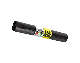Мешки для мусора 160 л, черные, в рулоне 25 шт., ПВД, 40 мкм, 1100х800 мм, GRIFON, 101-030 в Новоуральске
