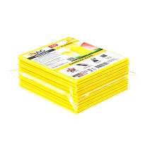 Мешки для мусора 160 л, желтые, в пачке 10 шт., ПВД, 40 мкм, 900х1100 мм, i-Bag в Новоуральске
