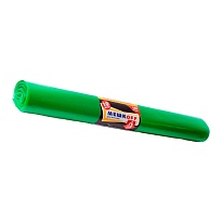 Мешки для мусора 180 л, зеленые, в рулоне 10 шт., ПВД, 50 мкм, 1100х900 мм, МЕШКОFF, 4458 в Новоуральске